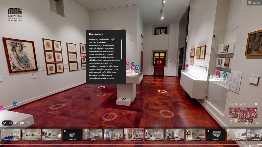wirtualny spacer 360 Muzeum Stanisława Wyspiańskiego