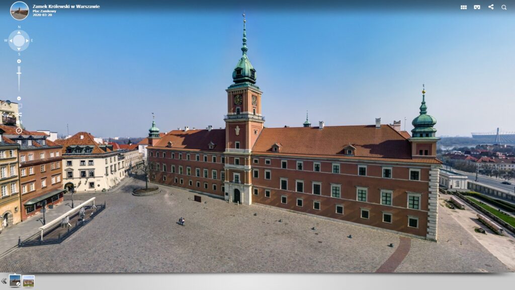 wirtualny spacer zamek królewski krakowskie przedmieście